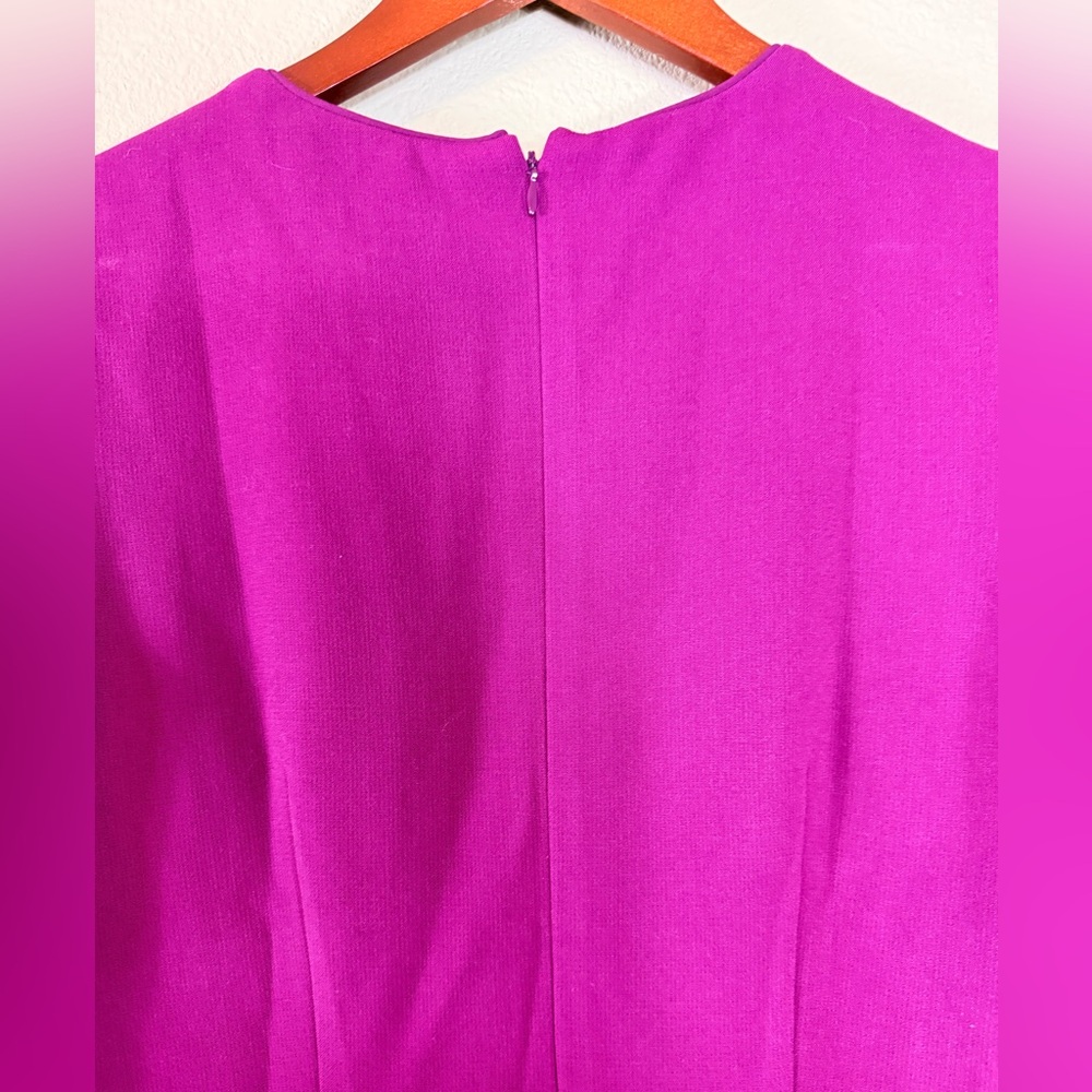 NWT Ann Taylor Burgundy Purple peplum dress size 6 - Picture 4 of 6
